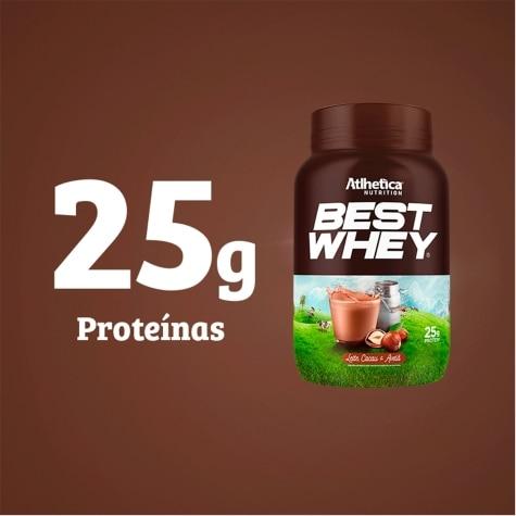 Whey Atlhetica Nutrition Best Whey Sabor Leite, Cacau e Avelã 900g - Imagem 3