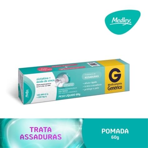 Nistatina + Óxido de Zinco Pomada 100.000UI + 200mg 60g Medley Genérico - Imagem 2