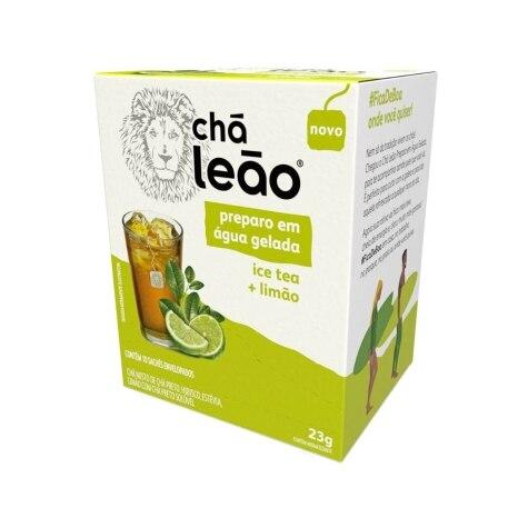 Chá Leão Preparo em Água Gelada Ice Tea + Limão 10 Sachês - Imagem 3