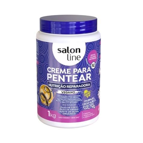 Creme de Pentear Salon Line Nutrição Reparadora Cabelo Seco 1kg - Imagem 1