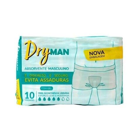 Absorvente Geriátrico Dry Man Masculino 10 Unidades - Imagem 1
