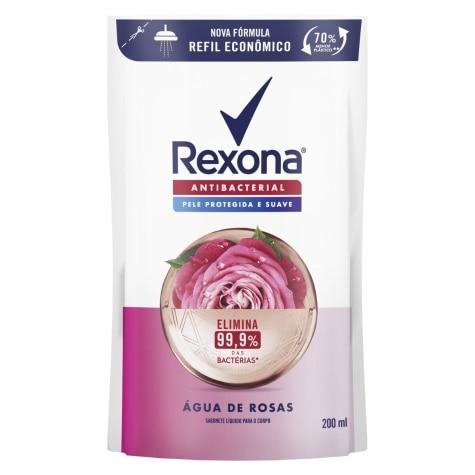 Sabonete Antibacteriano Líquido Rexona Água de Rosas Refil 200ml - Imagem 1