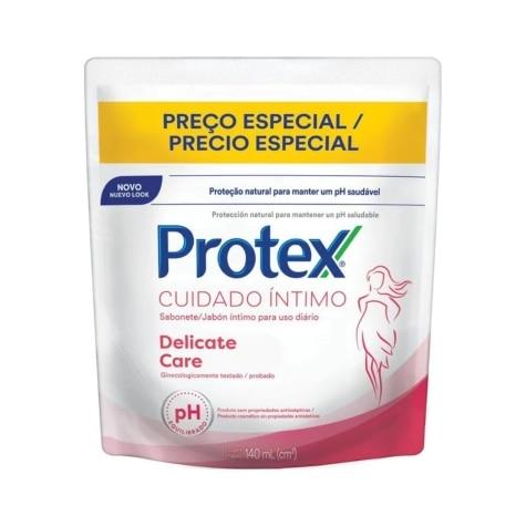 Sabonete íntimo Líquido Protex Delicate Care Refil 140ml - Imagem 1