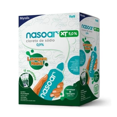 Nasoar XT Solução Nasal Refil 5% 15 Envelopes - Imagem 1