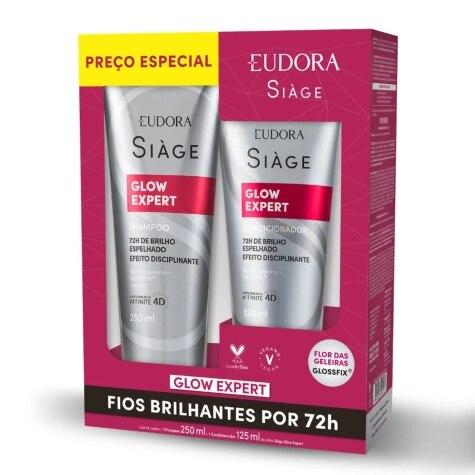Kit Siàge Glow Expert Cabelo Seco Shampoo 250ml + Condicionador 125ml - Imagem 1