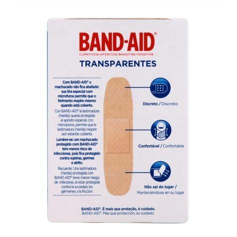 Curativo Band-Aid Transparente 40 Unidades - Imagem 3
