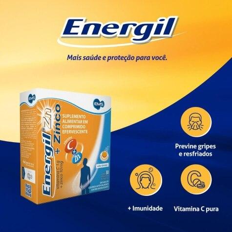 Energil Zinco 1g + 10mg 30 Comprimidos Efervescentes - Imagem 2