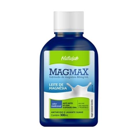 Leite de Magnésia Magmax Tradicional 300ml - Imagem 1