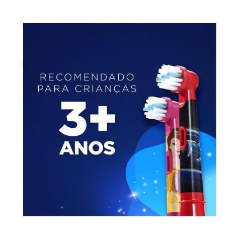 Escova Dental Elétrica Oral-B Infantil Disney Pixar Carros Macia 3+ Anos + 2 Pilhas AA - Imagem 3