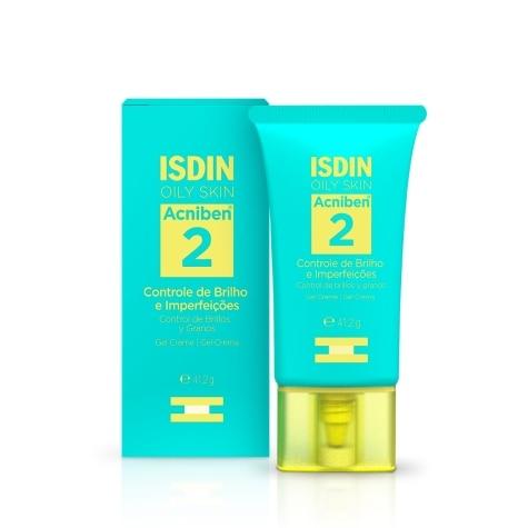 Gel Creme Isdin Oily Skin Acniben 2 Facial 41,2g - Imagem 1