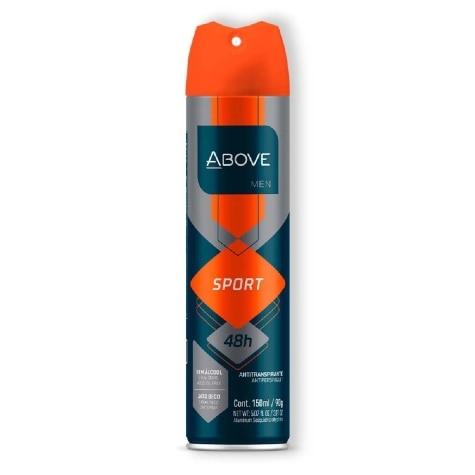 Desodorante Aerossol Above Men Sport 48h 150ml - Imagem 1