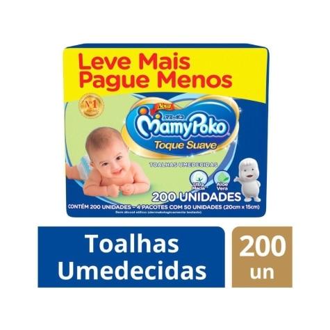 Toalhas Umedecidas MamyPoko Toque Suave Leve mais Pague menos 200 Unidades - Imagem 2