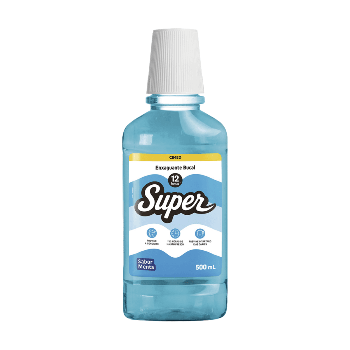Enxaguante Bucal Cimed Super 12h Sabor Menta 500ml - Imagem 1