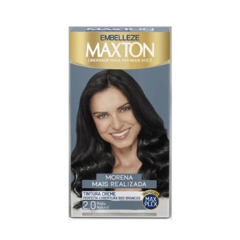 Tintura Maxton Embelleze Creme 2.0 Preto Natural 100ml - Imagem 1