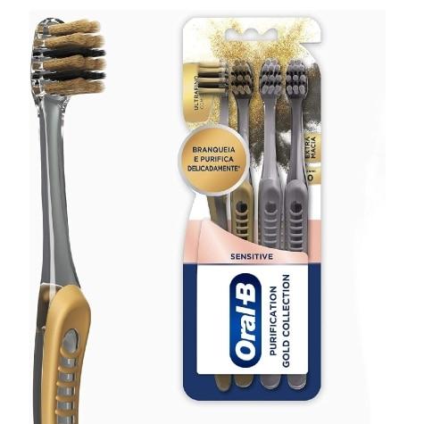 Escova Dental Oral-B Purification Gold Collection 4 Unidades - Imagem 1
