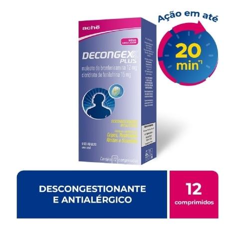 Decongex Plus 12mg + 15mg 12 Comprimidos Revestidos - Imagem 2