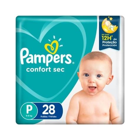 Fralda Pampers Confort Sec P 28 Unidades - Imagem 1