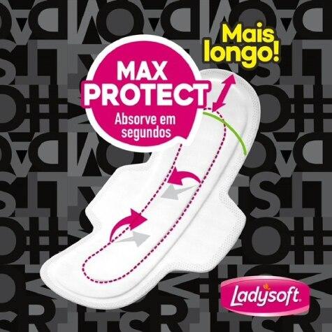 Absorvente Noturno Suave com Abas Ladysoft 28 Unidades Leve mais Por menos - Imagem 3