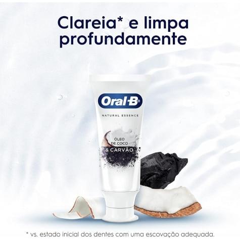 Creme Dental Oral-B Natural Essence Óleo de Coco & Carvão 102g - Imagem 2