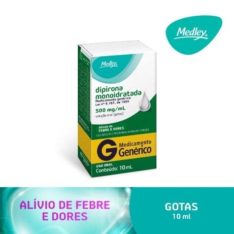 Dipirona Monoidratada Gotas 500mg 10ml Medley Genérico - Imagem 2