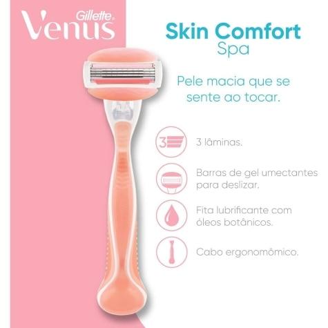 Depilatório Corporal Lâminas Gillette Venus Skin Comfort Spa 2 Unidades - Imagem 4