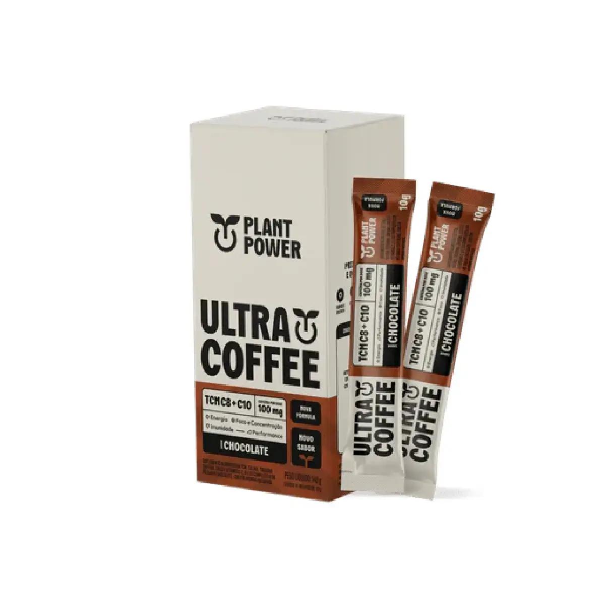 Ultracoffee Plant Power Chocolate 14 Unidades 10g - Imagem 1