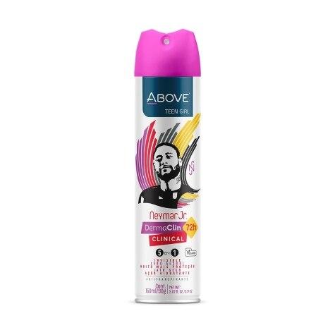 Desodorante Aerossol Above Teen Girl Neymar Jr. Dermoclin 75h 150ml - Imagem 1