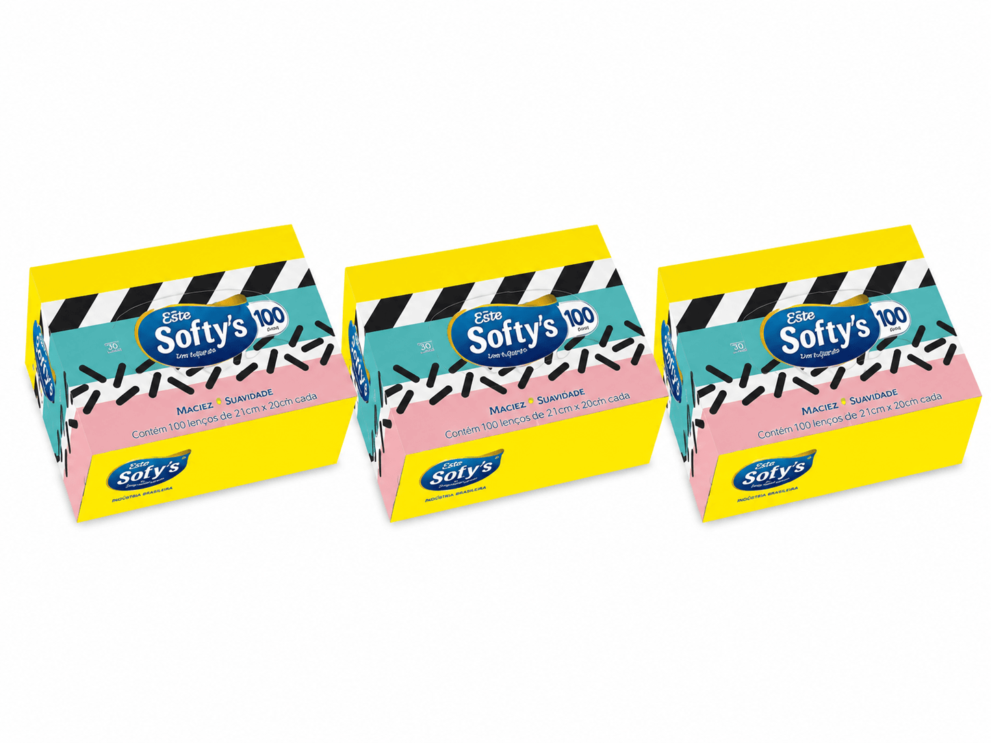 Kit 3 Unidades Lenços de Papel Kleenex Original Leve 60 Pague 50 - Imagem 1