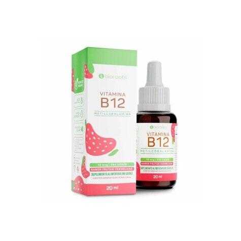 Vitamina B12 10mcg Bioroots Sabor Frutas Vermelhas 20ml - Imagem 1