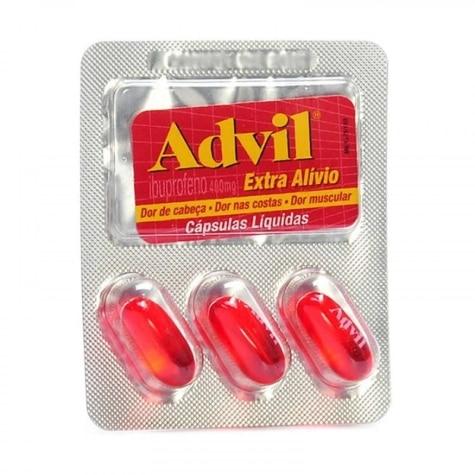 Advil 400mg 3 Cápsulas - Imagem 1