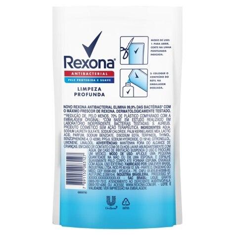 Sabonete Antibacteriano Líquido Rexona Limpeza Profunda Refil 200ml - Imagem 3