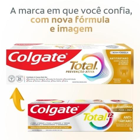 Creme Dental Colgate Total 12 Anti-Tártaro 140g - Imagem 3