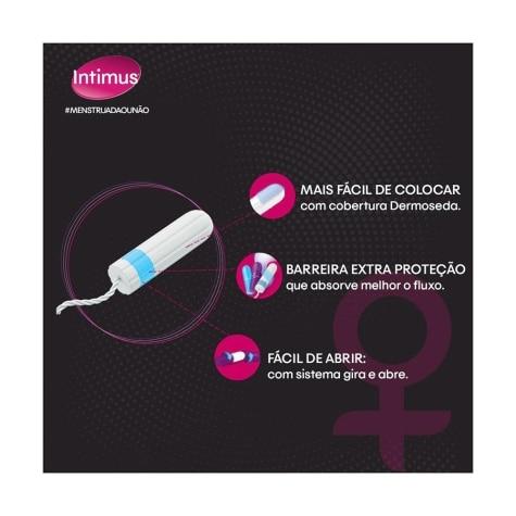 Absorvente Interno Intimus Médio Leve Mais Por Menos 16 Unidades - Imagem 2