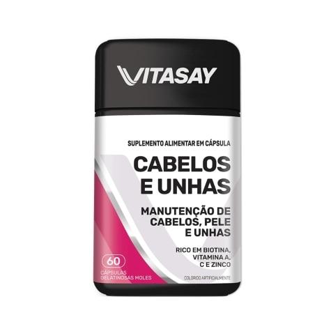 Vitasay Cabelos e Unhas 60 Cápsulas - Imagem 1