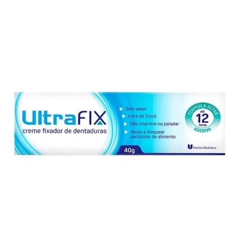 Creme Fixador de Dentadura Ultrafix sem Sabor 40g - Imagem 1