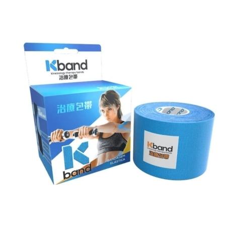 Bandagem Elástica Adesiva Kband Azul 5cm x 5m - Imagem 1