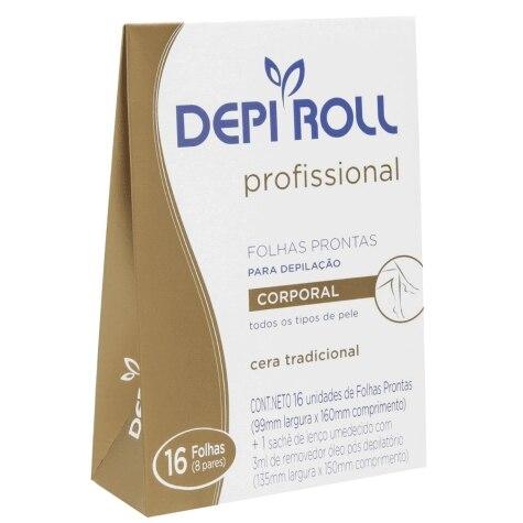 Depilatório Corporal Folha Depi Roll Tradicional 16 Unidades - Imagem 1