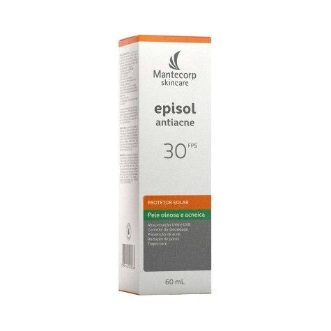 Protetor Solar Facial Episol Antiacne FPS30 Pele Oleosa e Acneica 60ml - Imagem 3