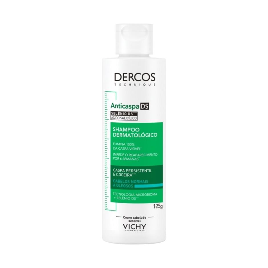 Shampoo Dercos Anticaspa DS Vichy Cabelo Normal a Oleoso 125g