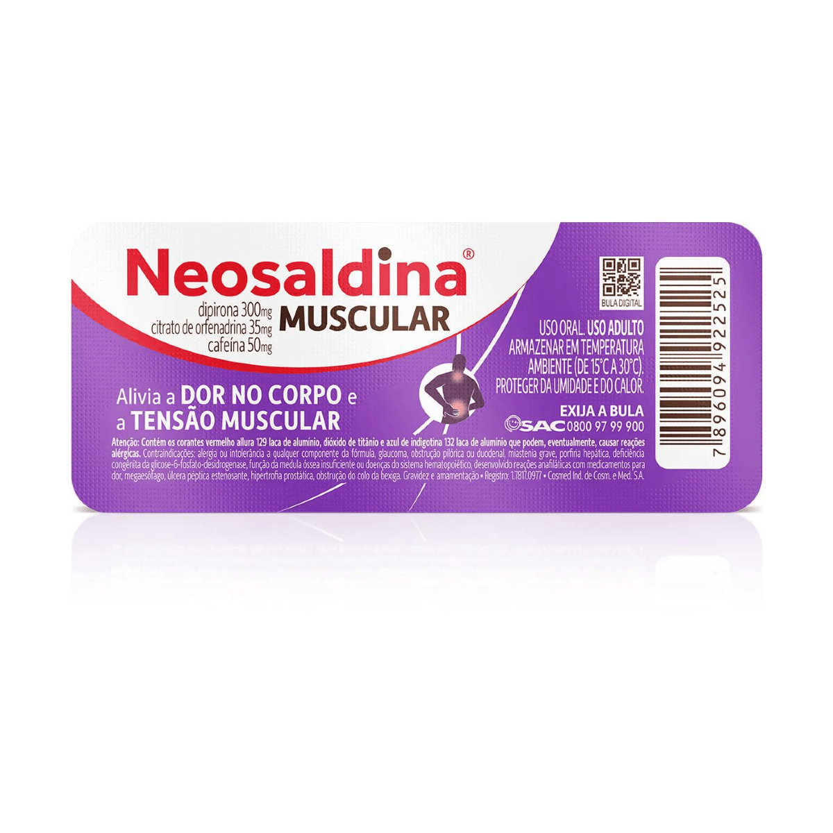 Neosaldina Analgésico e Relaxante Muscular 10 comprimidos - Imagem 1
