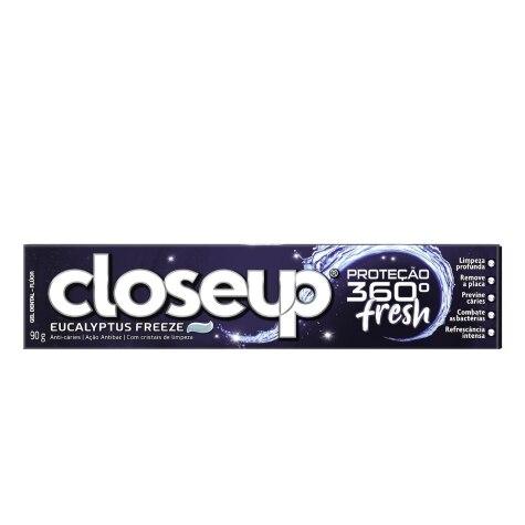 Gel Dental Close Up Proteção 360° Fresh Eucalyptus Freeze 90g - Imagem 1