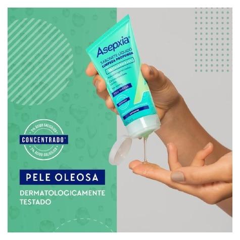Sabonete Líquido Facial Asepxia Limpeza Profunda Antioleosidade 150ml - Imagem 5