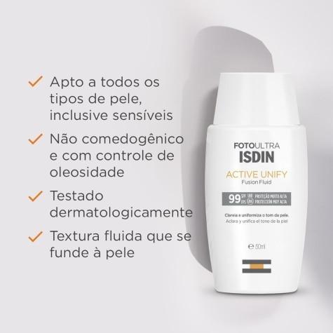 Sérum Isdin Foto Ultra Active Unify Clareador Facial FPS99 50ml - Imagem 5
