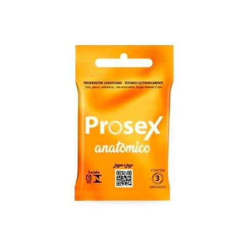 Preservativo Prosex Anatômico Premium 3 Unidades - Imagem 1