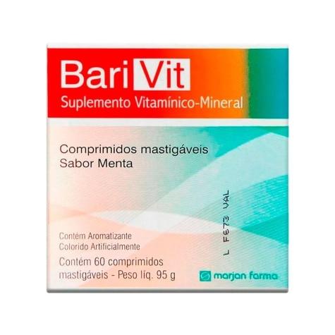 Barivit Sabor Menta 60 Comprimidos Mastigáveis - Imagem 1