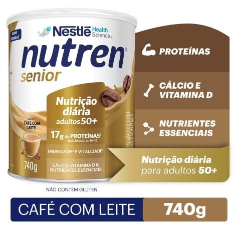 Complemento Alimentar Nutren Senior Sabor Café com Leite 740g - Imagem 1