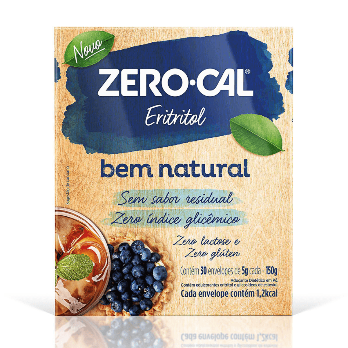 Adoçante Zero Cal Eritritol 30 Sachês - Imagem 1