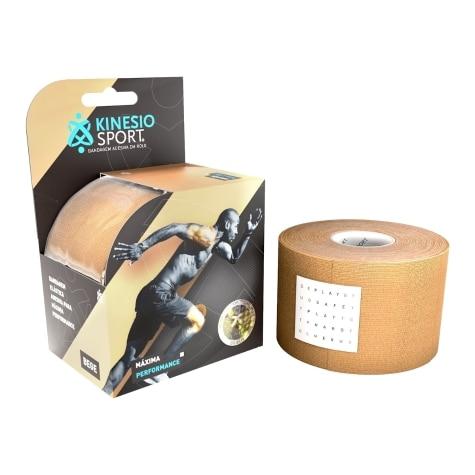 Bandagem Elástica Adesiva KinesioSport Bege 5cm X 6m - Imagem 1
