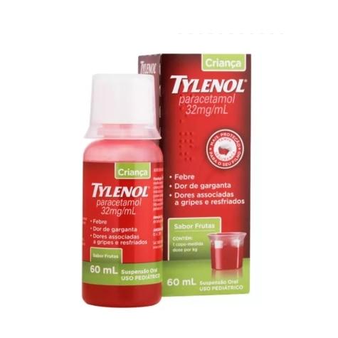 Tylenol Criança 32mg Suspensão Oral Sabor Frutas 60ml - Imagem 1