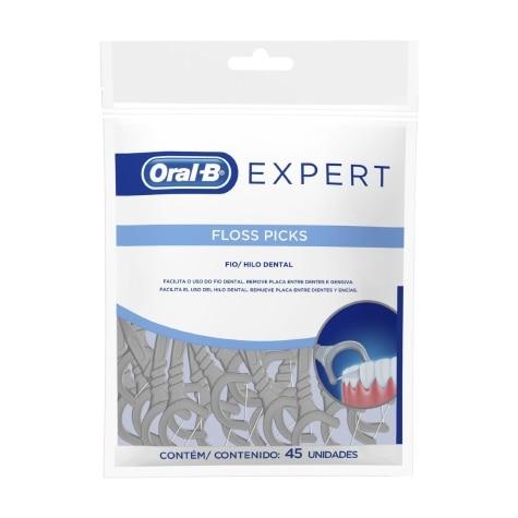 Fio Dental Oral-B Expert Floss Picks 45 Unidades - Imagem 1